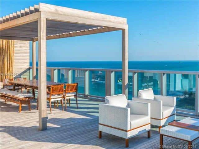 Three floor penthouse in Miami Beach