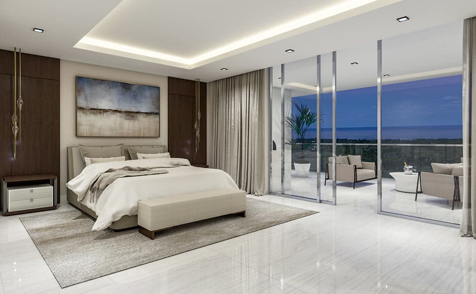 Residence Master Bedroom and Terrace